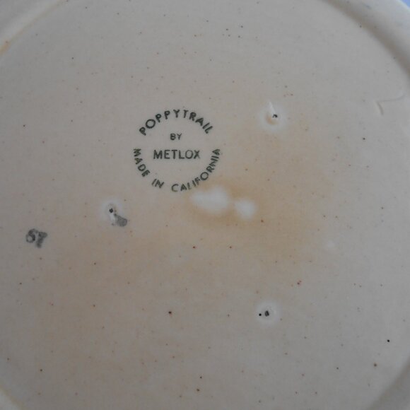 Vintage Poppy Trail By Metlox Flour And Coffee Canisters, California, Jars - Picture 9 of 16